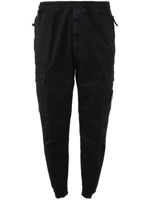 STONE ISLAND Black Cargo Trousers for Women - FW23 Collection