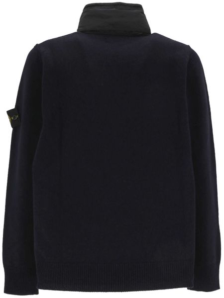 STONE ISLAND Men's 23FW Blue Turtle Neck Sweatshirt