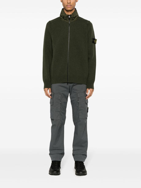 STONE ISLAND Men's 23FW Blue Turtle Neck Sweatshirt