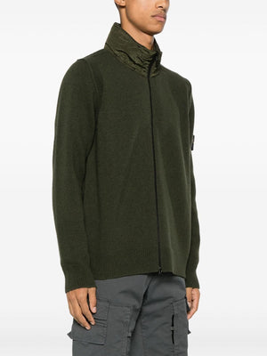 STONE ISLAND Men's 23FW Blue Turtle Neck Sweatshirt