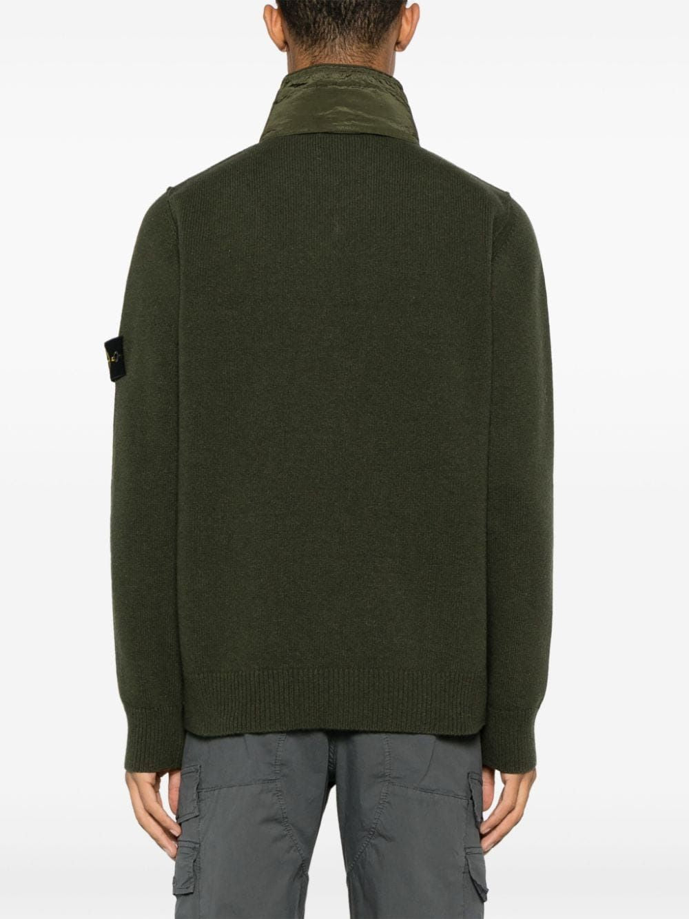 STONE ISLAND Men's 23FW Blue Turtle Neck Sweatshirt