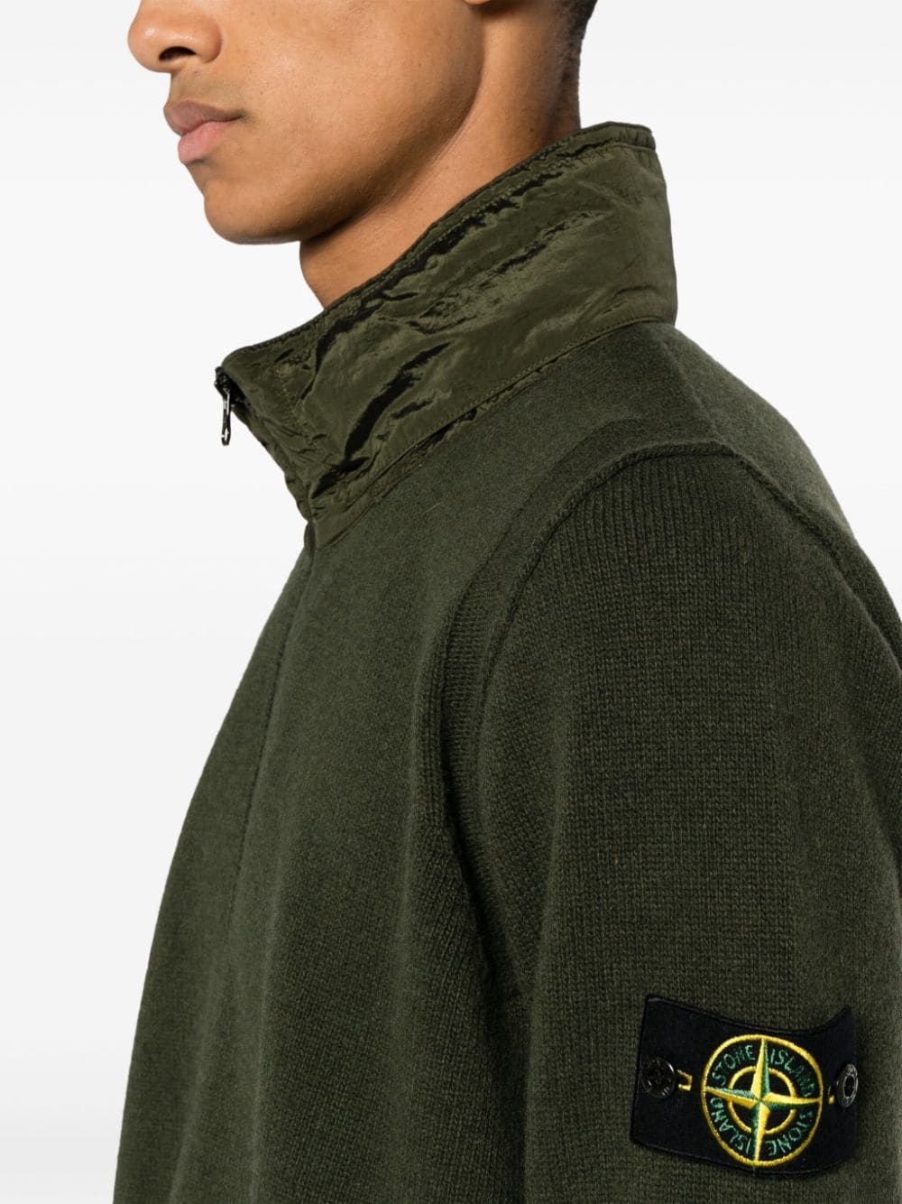 STONE ISLAND Men's 23FW Blue Turtle Neck Sweatshirt