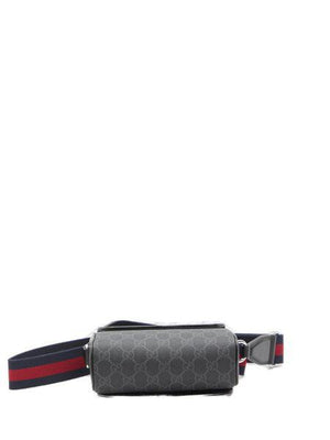 GUCCI Sleek Mini Crossbody Handbag with Iconic Web Strap, 17.5x13.5x6.5cm