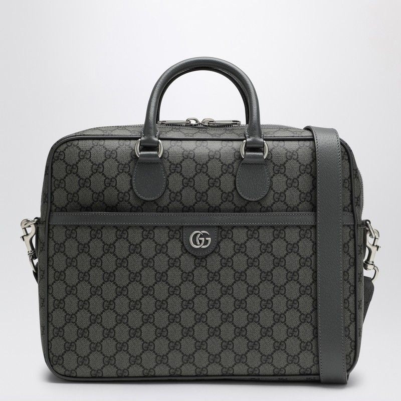 GUCCI Medium Briefcase in GG Supreme Fabric