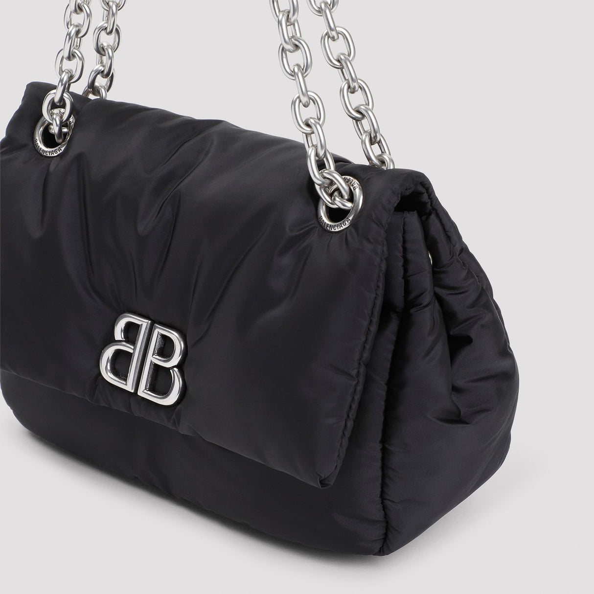 BALENCIAGA Mini Monaco Elegance Handbag W:8.66in H:5.51in D:3.15in