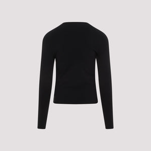 BALENCIAGA Sleek Fitted Long Sleeve Crewneck Sweater