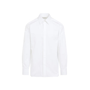 SAINT LAURENT Luxury Pure Cotton Men's Shirt - FW24 White Collection