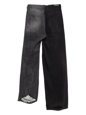 BALENCIAGA Men's Asymmetric Hem Adjustable Waist Strap Pants - Fall/Winter 2024