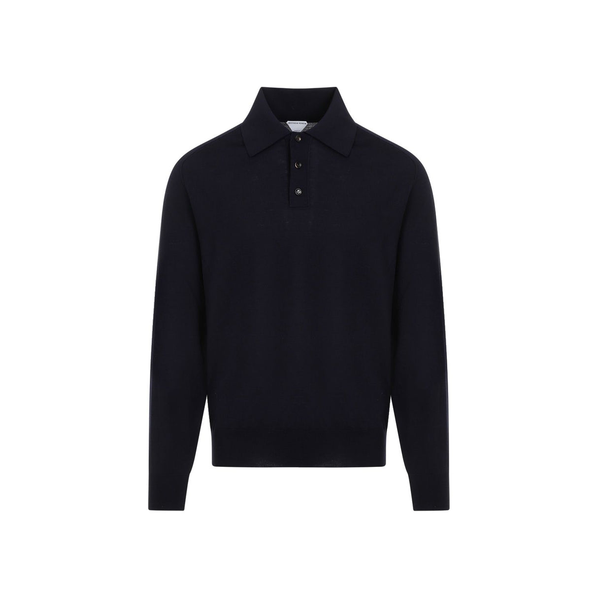 BOTTEGA VENETA Elegant Long Sleeve Wool Polo