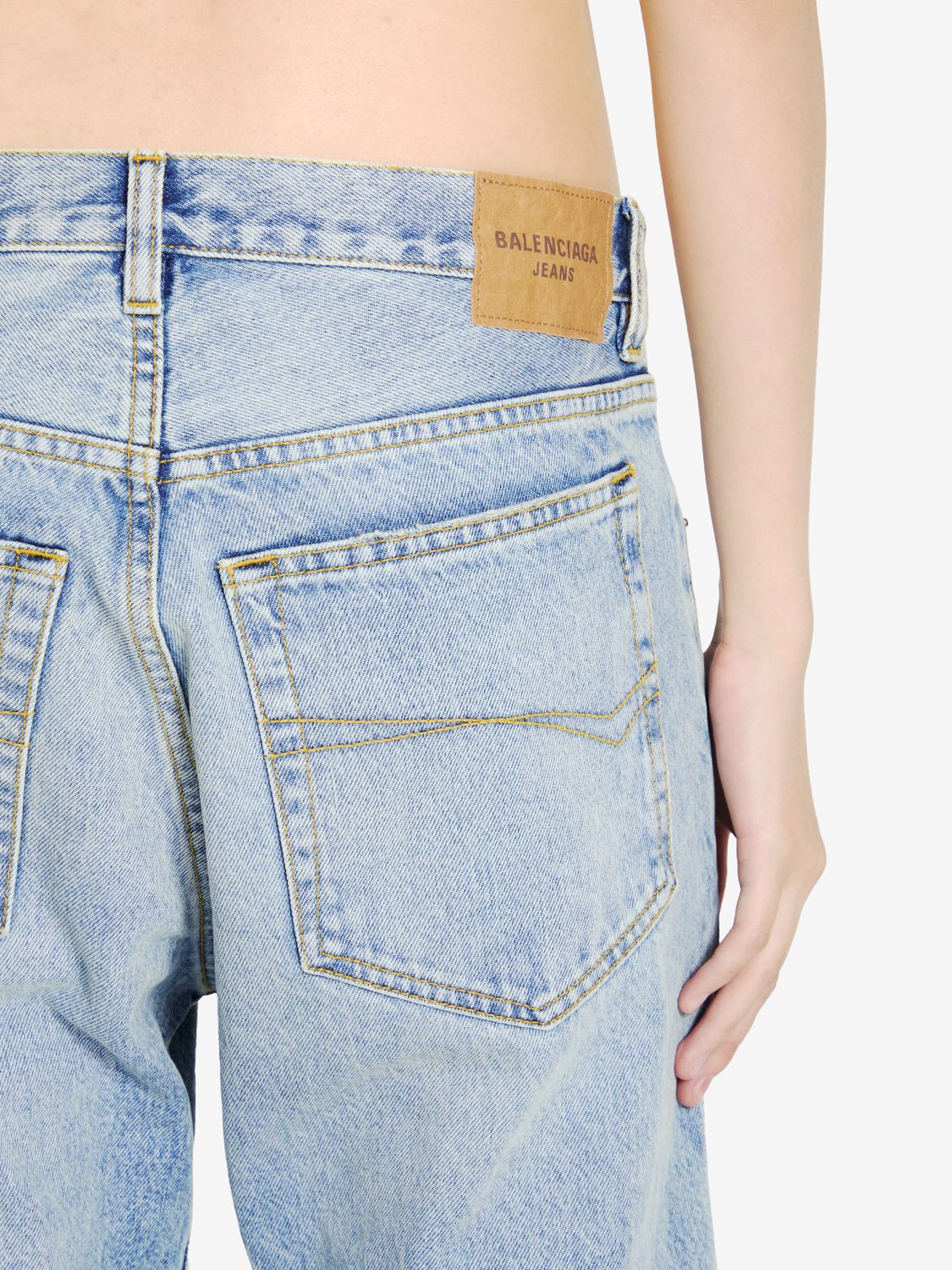 BALENCIAGA Chic Low Waist Straight-Leg Jeans