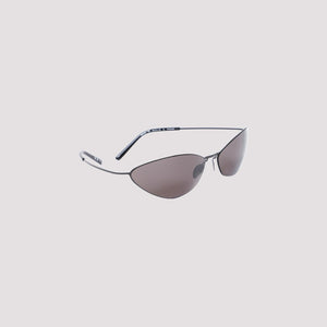 BALENCIAGA Ultra-Light Titanium Sunglasses with Logo - Malibu Black Model