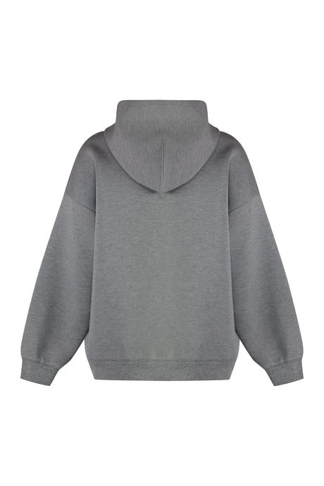 GUCCI Oversized Grey Viscose Hoodie T-Shirt