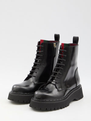 GUCCI Luxe Boots with Web Detail - 5cm Height