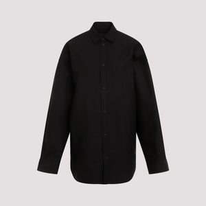 BALENCIAGA Cotton Oversized Shirt with Snap Closure