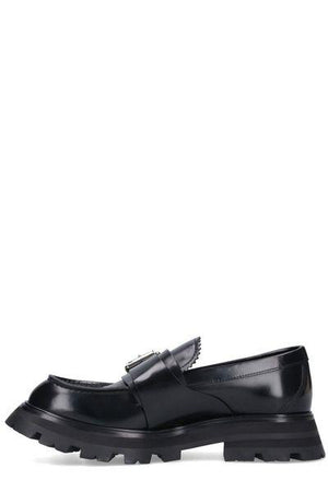 ALEXANDER MCQUEEN Seal Signature Leather Loafers