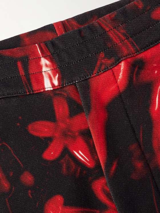 ALEXANDER MCQUEEN Floral Print Jogger Shorts for Men