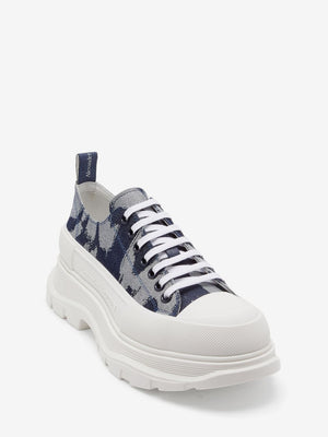 ALEXANDER MCQUEEN Graffiti Trad Slick Lace Up Sneakers for Men