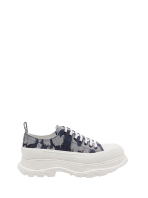 ALEXANDER MCQUEEN Graffiti Trad Slick Lace Up Sneakers for Men