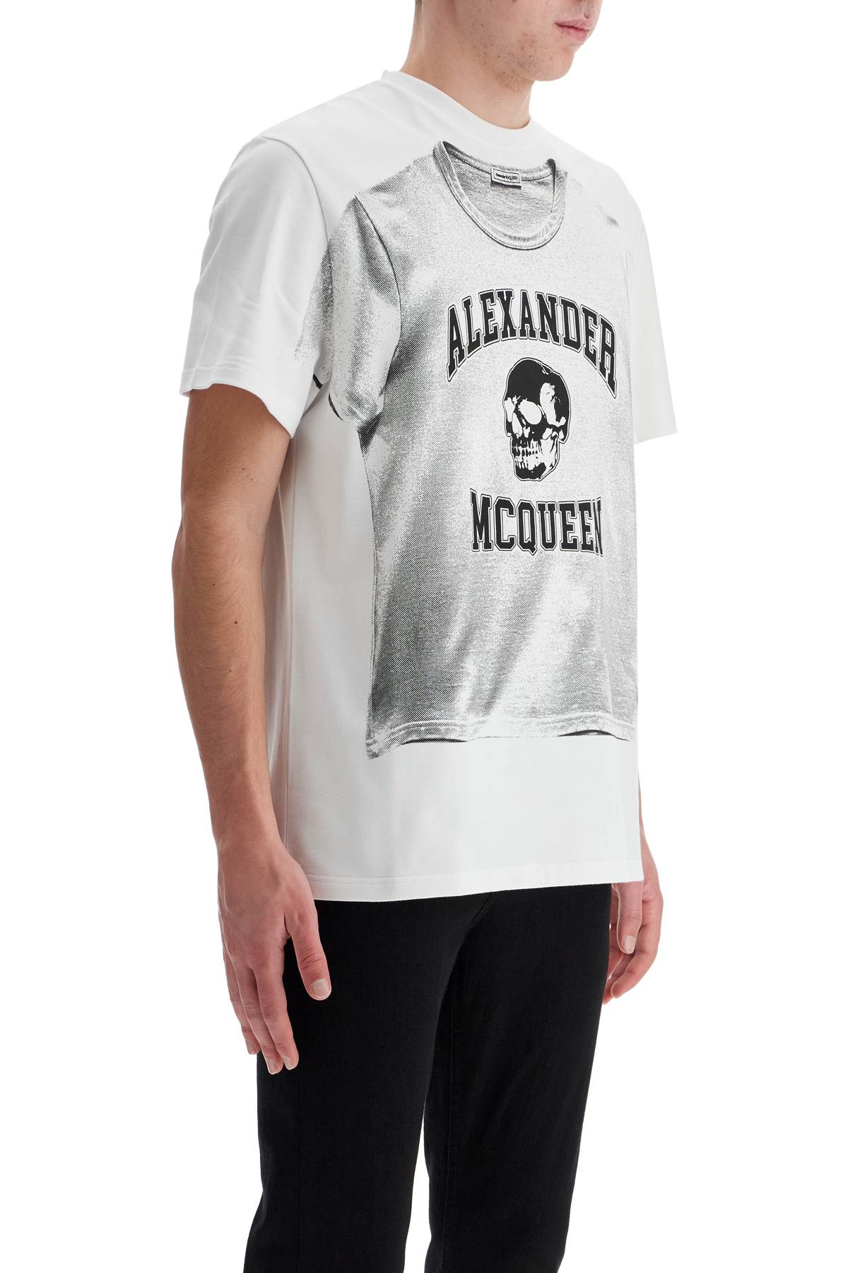 ALEXANDER MCQUEEN Graphic Logo Regular Fit T-Shirt for Men