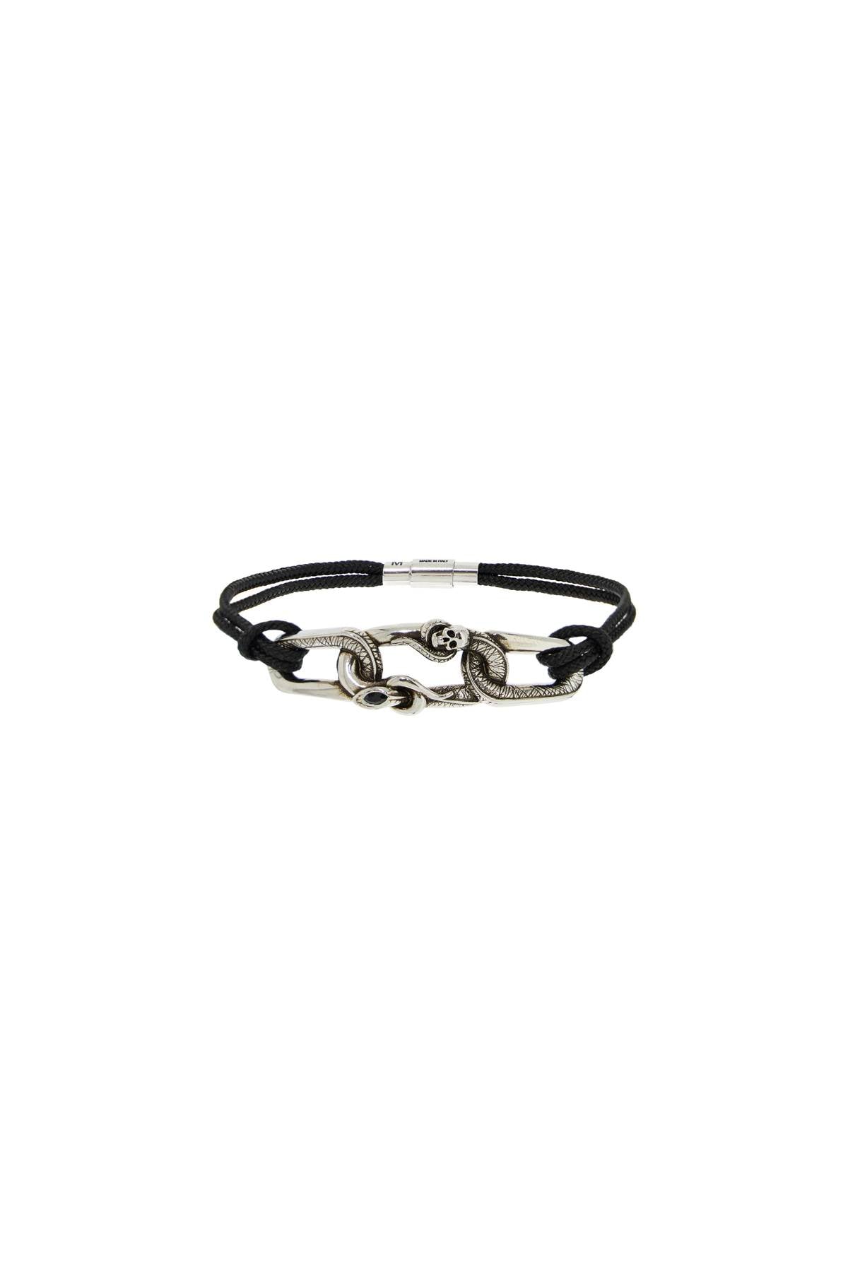 ALEXANDER MCQUEEN Mystic Serpent Chain Bracelet with Skull Detail - Size M