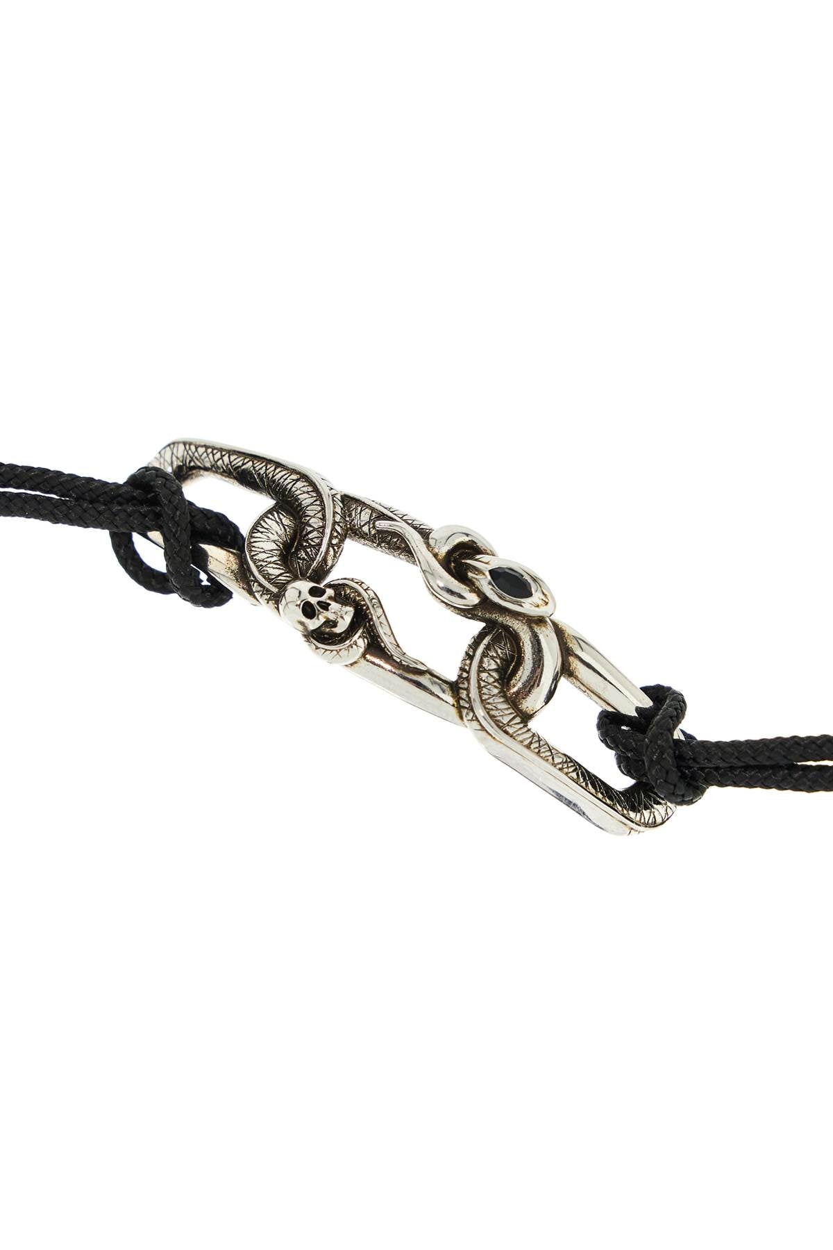 ALEXANDER MCQUEEN Mystic Serpent Chain Bracelet with Skull Detail - Size M