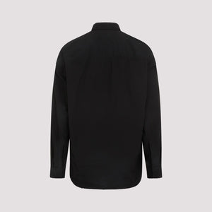 BALENCIAGA Men's Long Sleeve Cocoon Shirt in Black