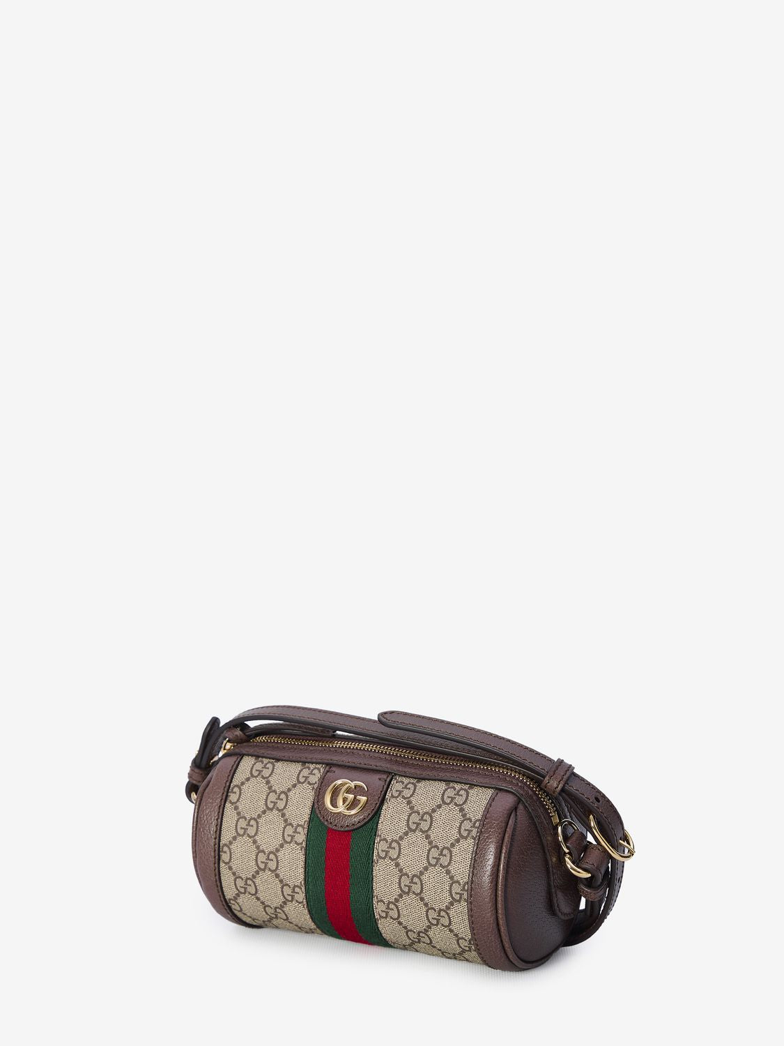 GUCCI Mini Ophidia Canvas Shoulder Handbag 18.5x10x10cm