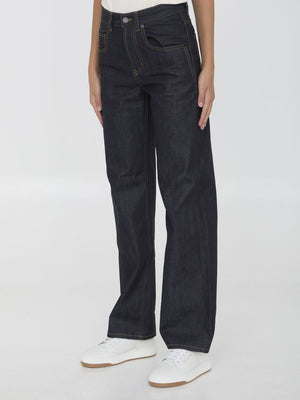 SAINT LAURENT Straight Baggy Jeans for Women - FW24