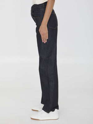 SAINT LAURENT Straight Baggy Jeans for Women - FW24