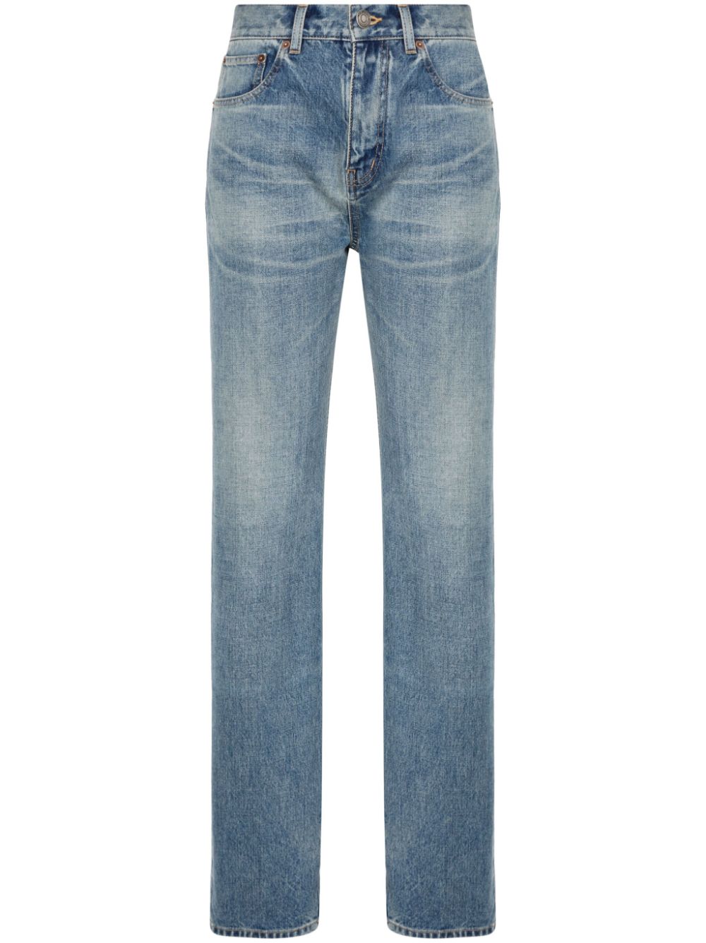 SAINT LAURENT Classic Straight Leg Denim Jeans for Women