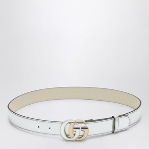 GUCCI Metallic Leather Double G Buckle Belt