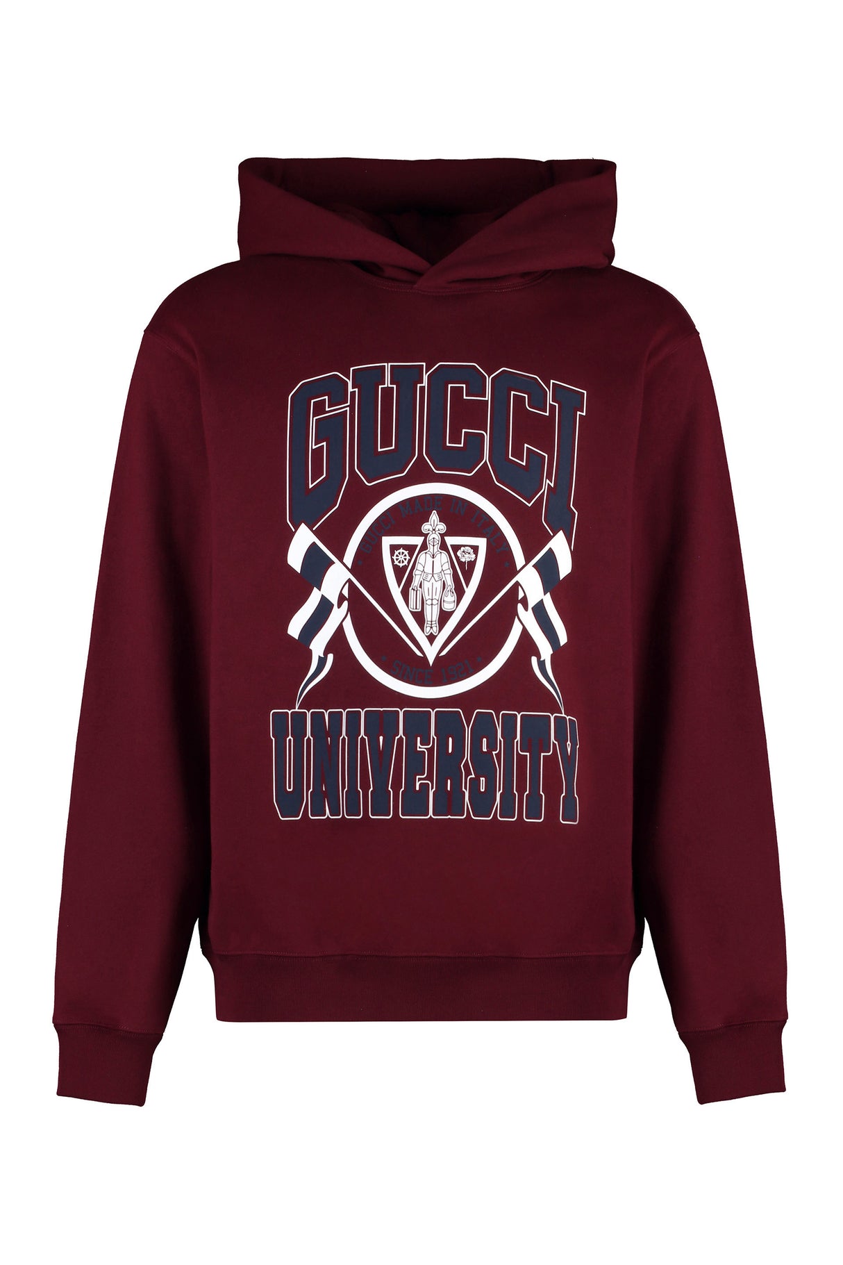 GUCCI Men's Cotton Hoodie with Maxi Print