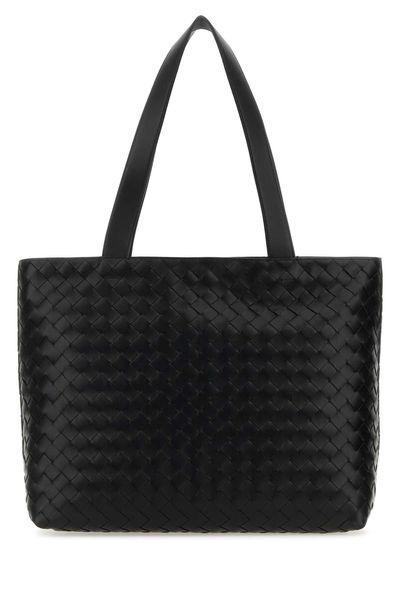 BOTTEGA VENETA Mini Intrecciato Weave Leather Tote, 44x28.5 cm