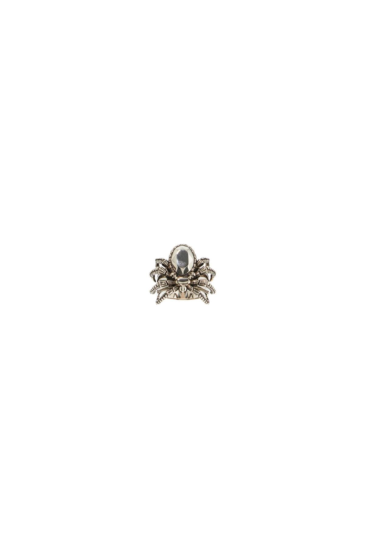 ALEXANDER MCQUEEN Antique Silver Spider Ring - Size 17