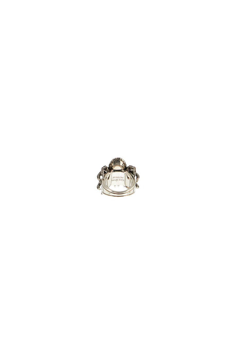 ALEXANDER MCQUEEN Antique Silver Spider Ring - Size 17