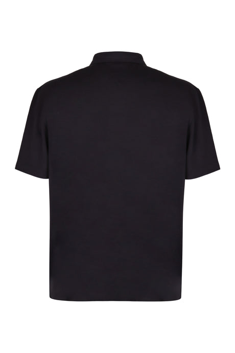 BOTTEGA VENETA Cotton Piqué Polo Shirt with Side Slits