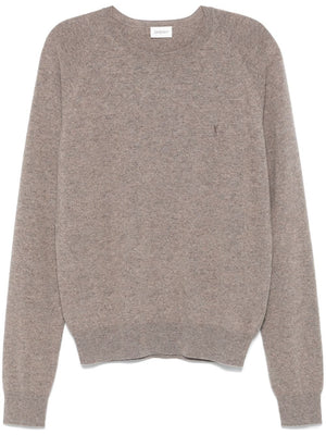 SAINT LAURENT Classic Round Neck Raglan Sleeve Sweater