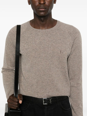 SAINT LAURENT Classic Round Neck Raglan Sleeve Sweater