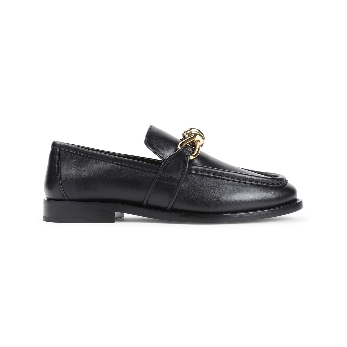 BOTTEGA VENETA Elegant Leather Loafers with Front Knot Detail