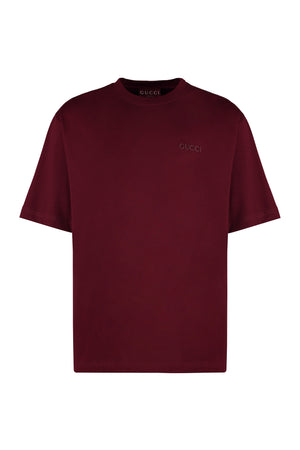 GUCCI Oversized Red Anchor Logo T-Shirt