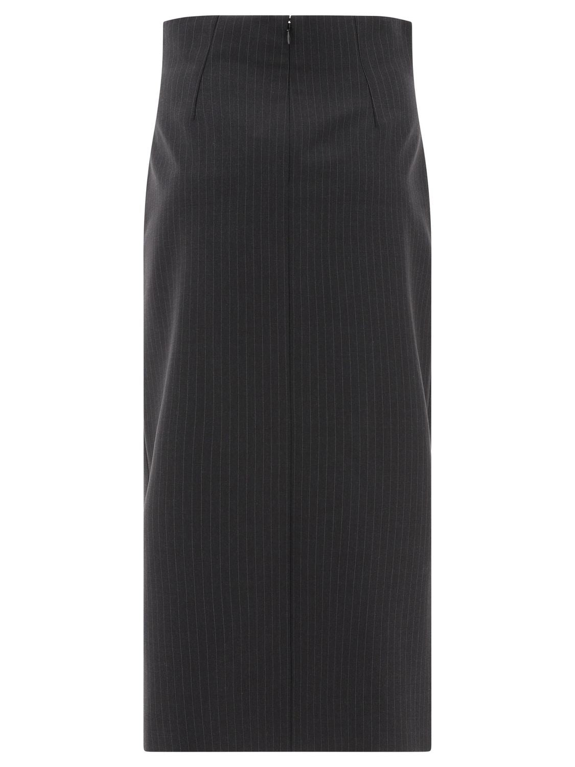 ALEXANDER MCQUEEN Pinstriped Pencil Skirt for Women - Regular Fit