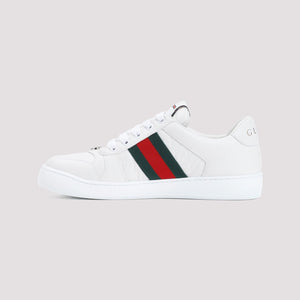 GUCCI Elegant Nude Leather Sneaker