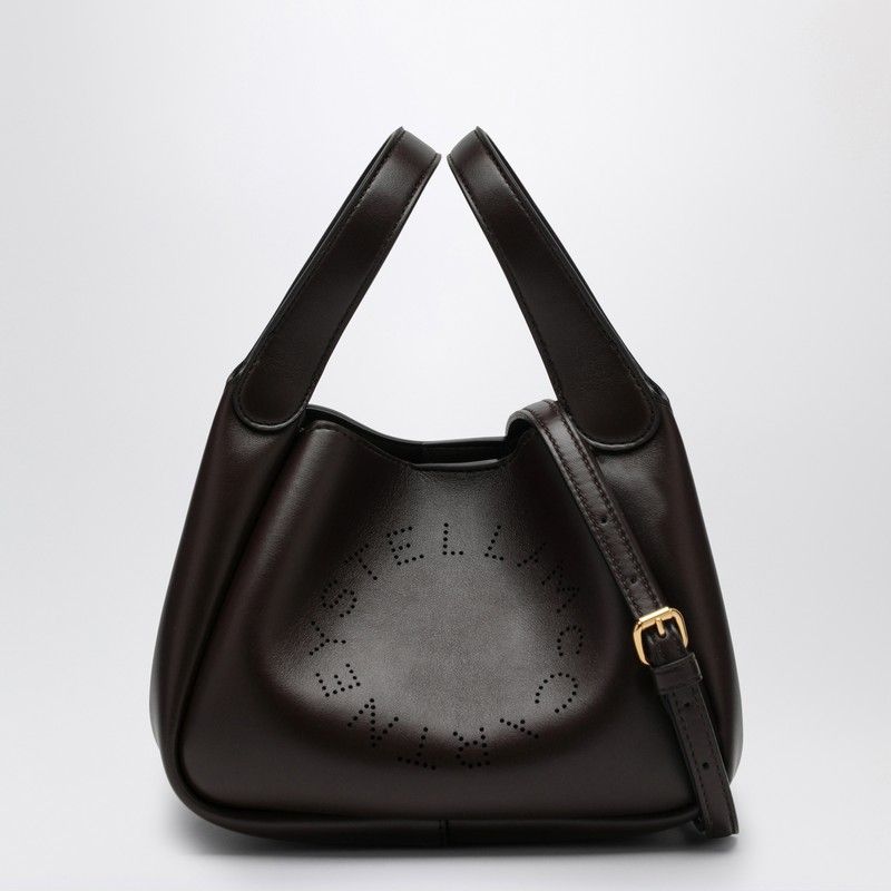 STELLA MCCARTNEY Elegant Small Chocolate Vegan Leather Handbag