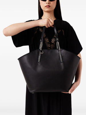 STELLA MCCARTNEY Elegant Black Chain-Link Tote