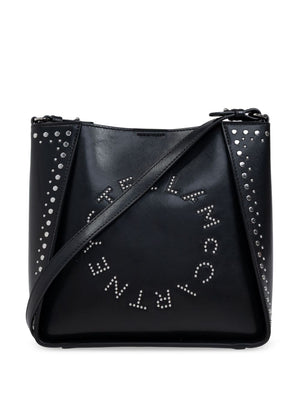 STELLA MCCARTNEY Elegant Black Logo Crossbody Bag