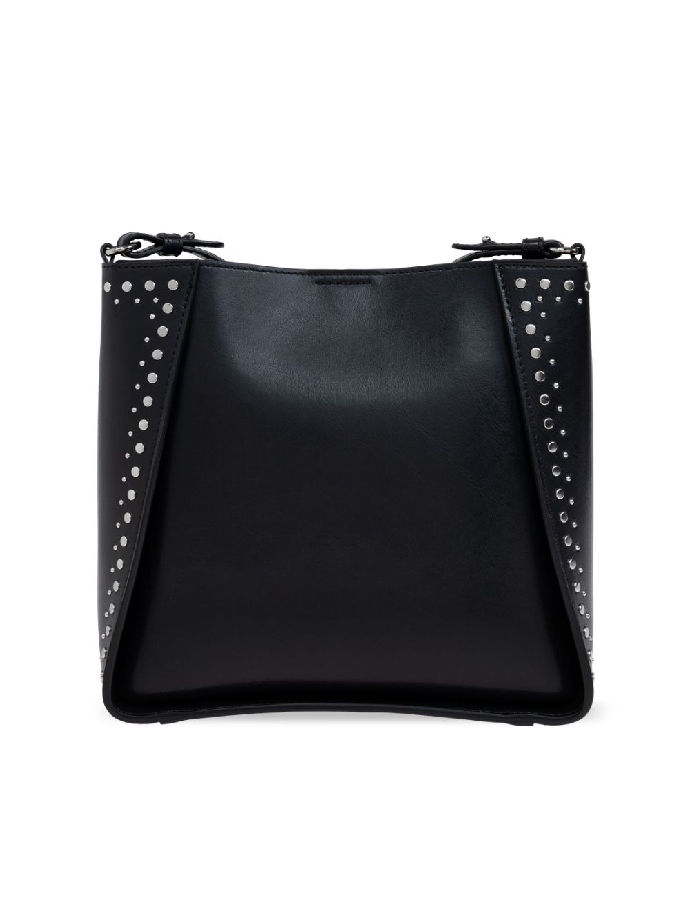 STELLA MCCARTNEY Elegant Black Logo Crossbody Bag