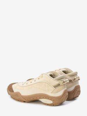 Men's Beige Sneakers - Lightweight Fendi Sneakers with Cork-Coated Toe and Rubber Sole