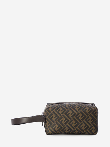 FENDI Mini FF Canvas Toiletry Case