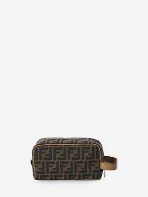 FENDI Mini Black Jacquard Toiletry Case