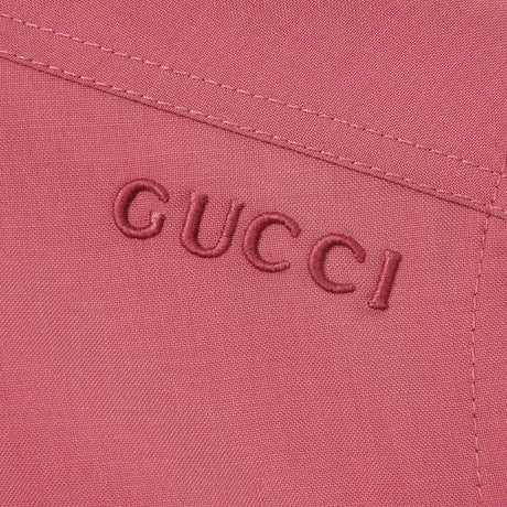 GUCCI Chic Women's Pink Wool-Mohair Blend Shirt